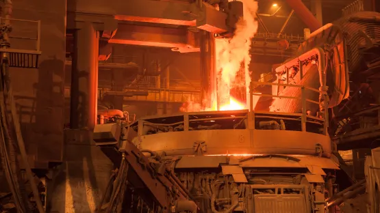 Electric arc furnace.